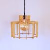 La Solampe - Wooden hanging lamp (Price taxes included) | Pendants by Slice of wood / Tranche de bois