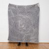 Cocoon Reversible Throw | Ceniza/smoke | Linens & Bedding by Jill Malek Wallpaper. Item made of cotton