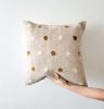 Beige Elora Handwoven Wool Decorative Throw Pillow Cover | Cushion in Pillows by Mumo Toronto. Item made of fabric