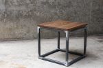 Quartersawn White Oak Cube 18" Coffee Side Table | Bedside Table in Tables by Hazel Oak Farms. Item composed of oak wood and metal
