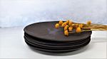 Black Ceramic Dinner Plates, Unique Dinner Plates, Rustic | Dinnerware by YomYomceramic. Item made of stoneware