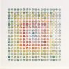 Three Hundred and Twenty Four Map Dots Rainbow Concentric Squares Collage | Paintings by Amelia Coward