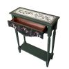 Hand-Painted Whimsical Botanical Console Table, Forest Mushroom Design | Tables by Birds and Gardens Inc. Item made of maple wood compatible with mid century modern and country & farmhouse style