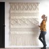 Extra Large Fiber Artwork - EDA | Macrame Wall Hanging in Wall Hangings by Rianne Aarts / Teddy and Wool Studio