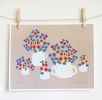 Nasturtium Jars Print | Prints by Leah Duncan. Item made of paper compatible with mid century modern and contemporary style