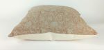 block print pillow, pink block print pillow, block printed | Pillows by Velvet Fringe