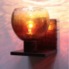 ACQUA Sconce · Amber Crackle · Recycled Glass | Sconces by LUMi Collection. Item made of glass
