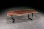 Live Edge Walnut Whistlepunk Table | Dining Table in Tables by Urban Lumber Co.. Item made of steel