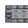 Organic Wool Turkish Kilim Runner Rug with Pink and Blue | Rugs by Vintage Pillows Store. Item composed of wool and fiber
