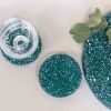 Terrazzo Coaster - Deep Jungle Green | Tableware by Tropico Studio. Item made of stoneware