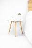 Round Marble Coffee Table | Bedside Table in Tables by Manuel Barrera Habitables. Item made of oak wood