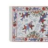 1960s Silk Suzani Animal Runner, Vintage C.Asian Suzani Tabl | Tablecloth in Linens & Bedding by Vintage Pillows Store