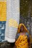 Spiral Sunset Quilt (Reverse) | Linens & Bedding by CQC LA. Item made of cotton