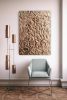 Abstract copper wall art 3d textured canvas art copper | Oil And Acrylic Painting in Paintings by Berez Art. Item made of canvas