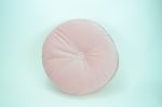 round velvet pillow // round velvet pouf pillow // round box | Pillows by velvet + linen