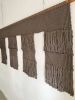 Portal | Charcoal Grey | Macrame Wall Hanging in Wall Hangings by Dörte Bundt. Item composed of cotton