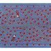Silk Suzani Blue Table Runner With Pomegranate Design, Anima | Tablecloth in Linens & Bedding by Vintage Pillows Store