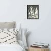 Framed Paper Print - Silent Reflection - Still Life Charcoal | Work by Eman's Gallery