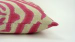 stripe linen pillow // zebra print pillow // pink zebra | Pillows by velvet + linen