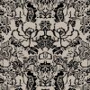 Indian Floral (Med), Taupe | Fabric in Linens & Bedding by Philomela Textiles & Wallpaper. Item composed of linen