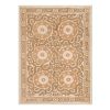 Vintage Pastel Coloured Central Asian Suzani Embroidery - Tr | Tablecloth in Linens & Bedding by Vintage Pillows Store