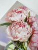 Peony flowers oil painting canvas original art, Floral | Oil And Acrylic Painting in Paintings by Natart. Item made of canvas with synthetic works with contemporary style