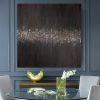 Dark gray wall art abstract painting brown black wall art | Oil And Acrylic Painting in Paintings by Berez Art. Item composed of canvas