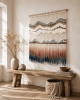 Oversized Wall Art Tapestry -  AMBER | Wall Hangings by Rianne Aarts / Teddy and Wool Studio. Item composed of cotton & fiber