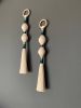 30” Modern Macrame Wall Hanging, Boho Minimalist Fiber Art, Handcrafted Tassel Wall Decor, Contemporary Neutral Home Accent | Wall Hangings by İnanç Yılmaz