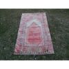 Vintage Red Turkish Small Rug - Yastik Carpet 2'9" X 4'4" | Rugs by Vintage Pillows Store. Item composed of cotton
