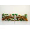 Set of Two Ikat Velvet Pillow Cover, Pair HandmadeTiger Silk | Sham in Linens & Bedding by Vintage Pillows Store. Item composed of cotton & fiber
