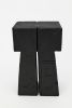 Sculptural Charred Wood Side Table in Solid Wood | Tables by Logniture