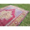 Vintage Faded Tan and Blue Turkish Wool Rug | Area Rug in Rugs by Vintage Pillows Store. Item made of cotton & fiber