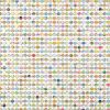 One Thousand And Twenty Four Map Dots Collage With Gold Leaf | Paintings by Amelia Coward