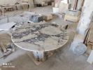 Calacatta Viola Marble Dining Table - Custom Order | Tables by AEGEAN MARBLE ARTISAN ATELIER