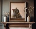 Brigette With A Walnut | Prints by The Ugly Cat Studio