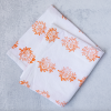 Tea Towel - Lotus, Tangerine | Linens & Bedding by Mended. Item made of cotton