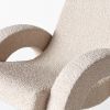 Arco Lounge Chair Small Boucle Beige | Work by District Loom