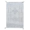 Hand Tufted Wool Area  Ivory & Blue Geometric Tribal Rug | Area Rug in Rugs by Swiflo