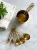 Sorrento Gold Measuring Cups & Spoons Set | Cooking Utensil in Utensils by Busa Designs
