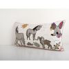 Uzbek Long Suzani Bed Cushion Cover with Animal Motif, Horse | Pillows by Vintage Pillows Store