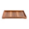 Handmade Walnut Wood & Brass Tray | Serving Tray in Serveware by Alabama Sawyer. Item made of oak wood