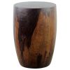 Haussmann® Mango Wood Merlot End table 15 in D x 20 in | Tables by Haussmann®
