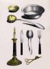 Vintage Farmhouse Kitchen Art with candlestick and | Prints by Capricorn Press. Item composed of paper in boho or minimalism style