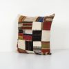 Hand Embroidery Turkish Abstract Cushion Cover, Kurdish Rug | Pillows by Vintage Pillows Store