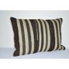 16" X 24" Vintage Kilim Pillowcase Throw Rug Pillow | Cushion in Pillows by Vintage Pillows Store. Item composed of cotton and fiber