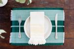 Inabel Placemat | Forrest Green | Tableware by NEEPA HUT. Item composed of cotton