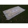 Hand Knotted Faded Yellow Wool Turkish Sparta Rug | Small Rug in Rugs by Vintage Pillows Store. Item made of cotton with fiber