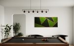 Walnut Mid-Century Modern Art | Decorative Frame in Decorative Objects by Moss Art Installations