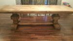 Model #1057 - Custom Farmhouse Table | Dining Table in Tables by Limitless Woodworking. Item made of maple wood works with mid century modern & contemporary style